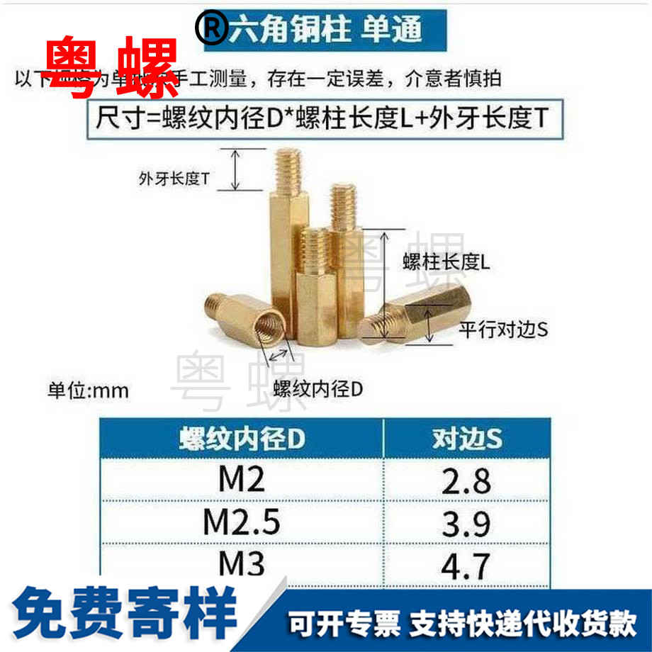 批发六角新余铜柱螺丝