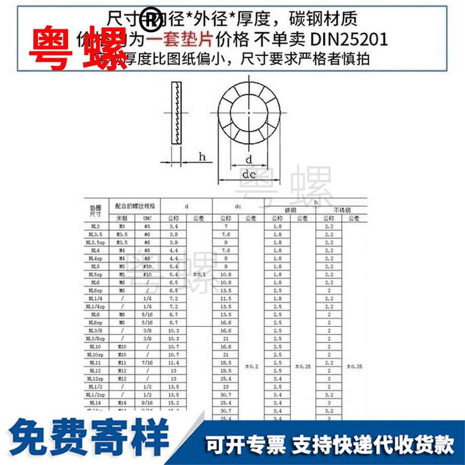 生产DIN25201达克罗双叠垫圈