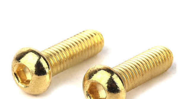 西藏定制黄铜H62 半圆头内六角圆杯螺丝 ISO7380盘头 蘑菇头机螺钉 M12